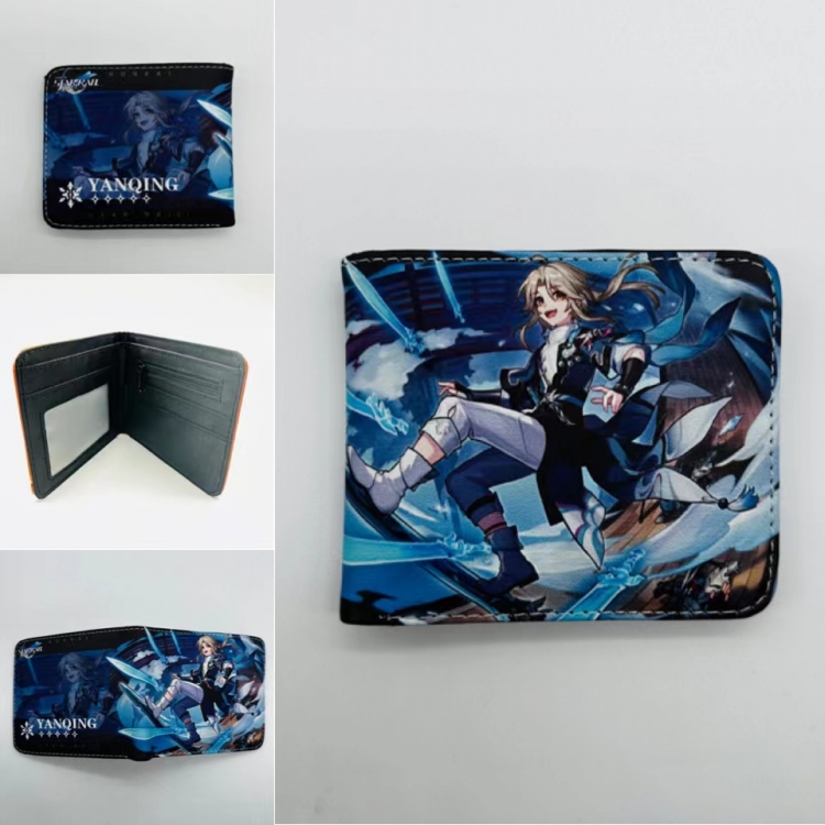 Honkai: Star Full color  Two fold short card case wallet 11X9.5CM  0831