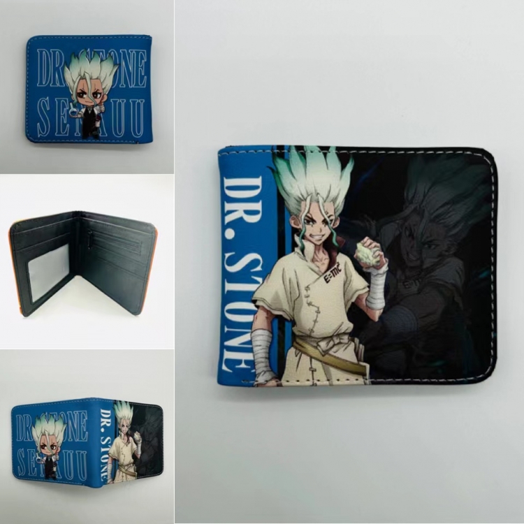 Dr.STONE Full color  Two fold short card case wallet 11X9.5CM  0905