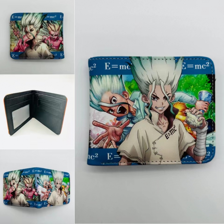 Dr.STONE Full color  Two fold short card case wallet 11X9.5CM 0911