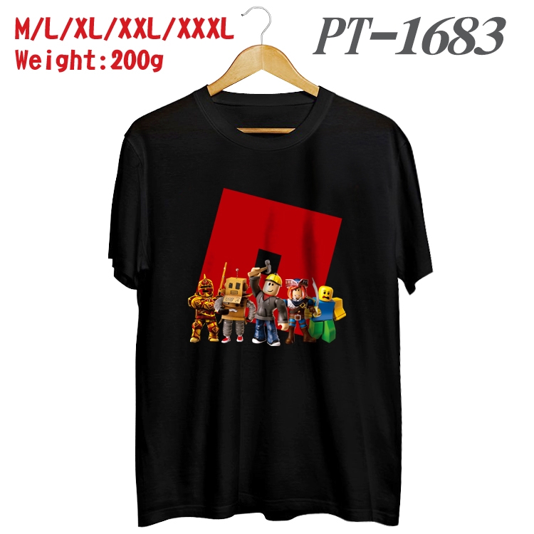 ROBLOX Anime Cotton Color Book Print Short Sleeve T-Shirt from M to 3XL PT1683