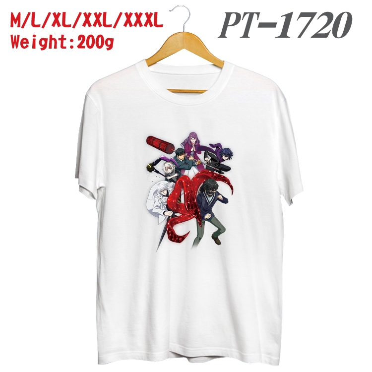 Tokyo Ghoul Anime Cotton Color Book Print Short Sleeve T-Shirt from M to 3XL PT1720