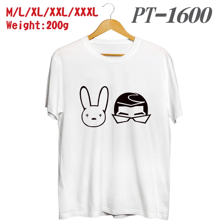 Bad Bunny Anime Cotton Color Book Print Short Sleeve T-Shirt from M to 3XL PT1600