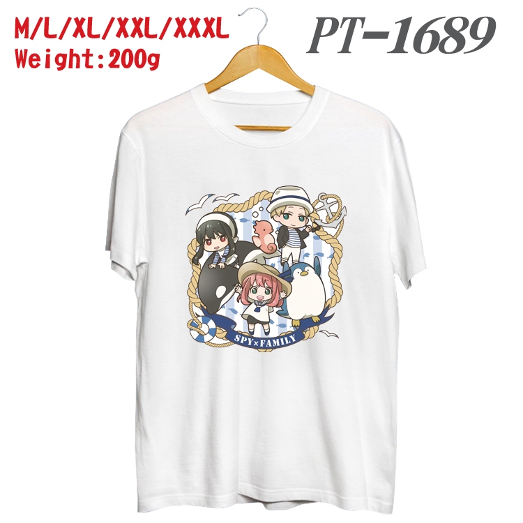 SPY×FAMILY Anime Cotton Color Book Print Short Sleeve T-Shirt from M to 3XL  PT1689