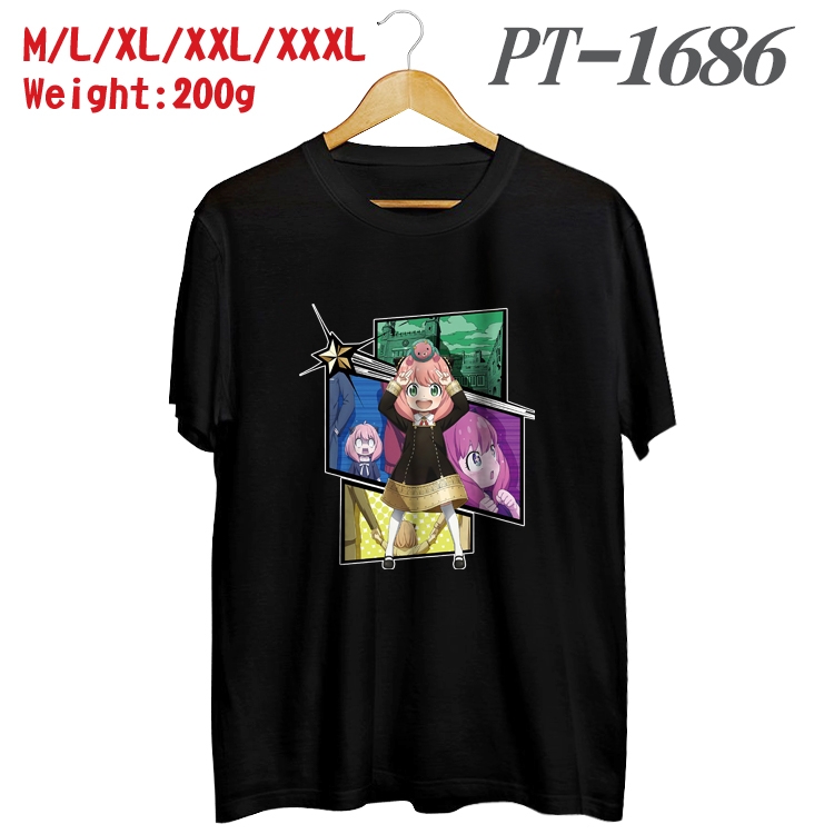 SPY×FAMILY Anime Cotton Color Book Print Short Sleeve T-Shirt from M to 3XL  PT1686