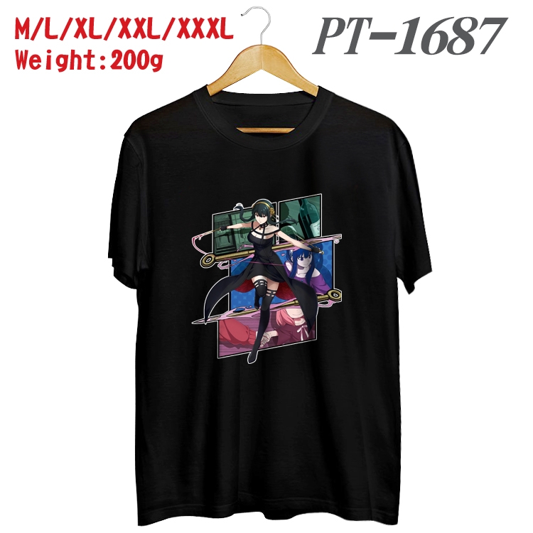 SPY×FAMILY Anime Cotton Color Book Print Short Sleeve T-Shirt from M to 3XL PT1687