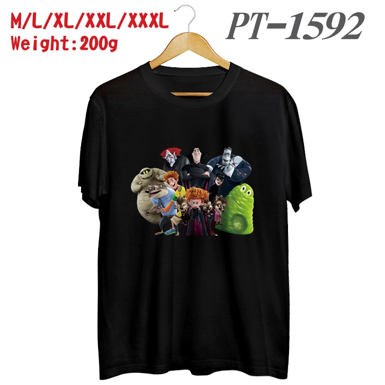 hotel Transylvania Anime Cotton Color Book Print Short Sleeve T-Shirt from M to 3XL  PT1592