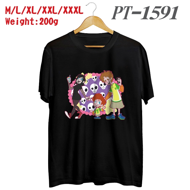 hotel Transylvania Anime Cotton Color Book Print Short Sleeve T-Shirt from M to 3XL PT1591