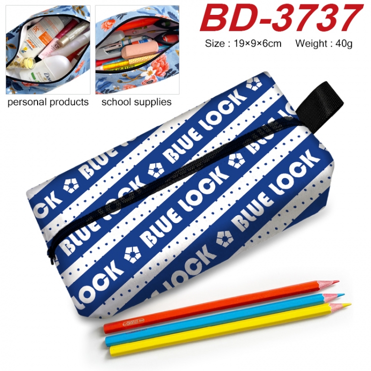 BLUE LOCK Anime New Zipper Pen Bag Storage Bag Makeup Bag 19x9x6cm BD-3737