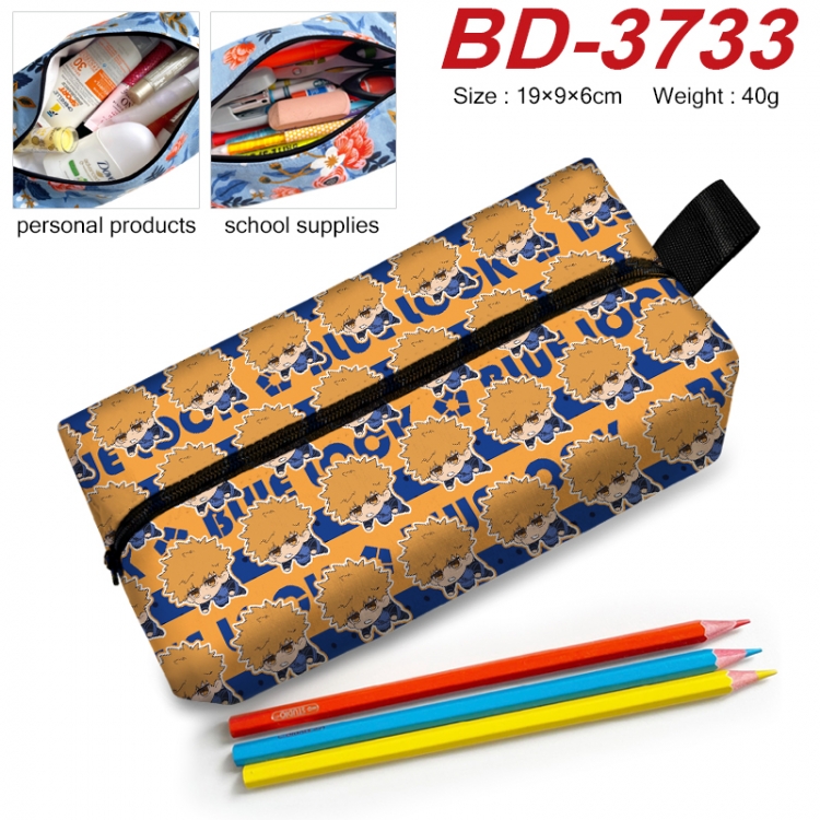 BLUE LOCK Anime New Zipper Pen Bag Storage Bag Makeup Bag 19x9x6cm BD-3733