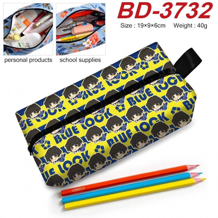 BLUE LOCK Anime New Zipper Pen Bag Storage Bag Makeup Bag 19x9x6cm BD-3732