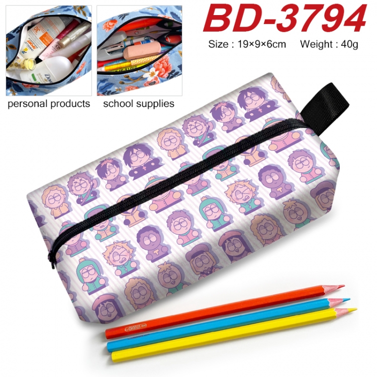 South Park Anime New Zipper Pen Bag Storage Bag Makeup Bag 19x9x6cm BD-3794