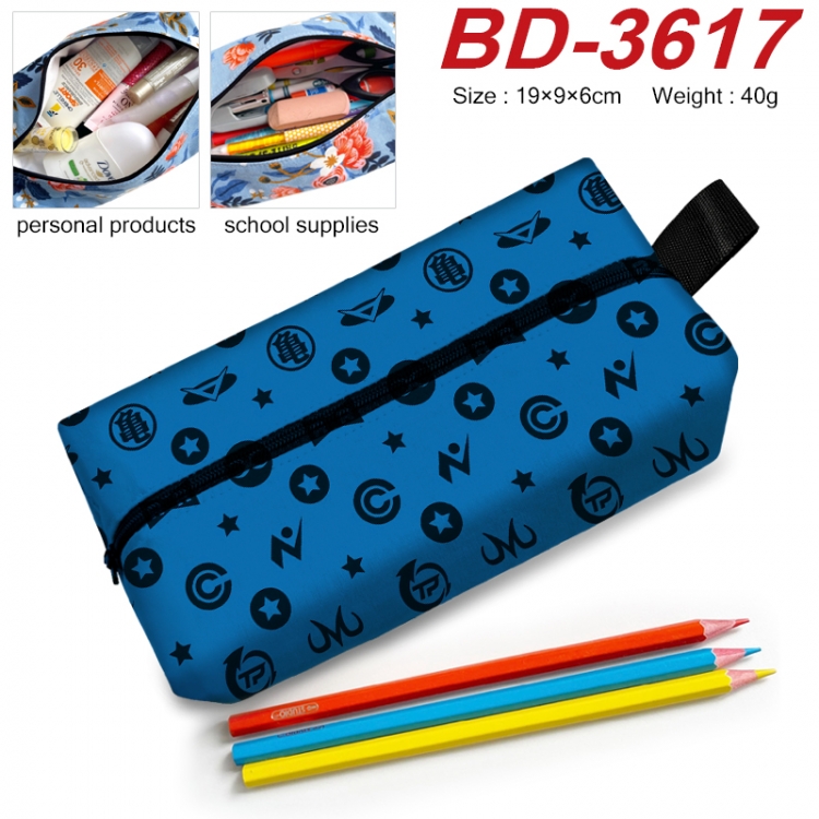 DRAGON BALL Anime New Zipper Pen Bag Storage Bag Makeup Bag 19x9x6cm BD-3617