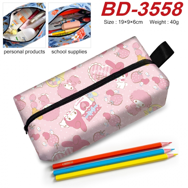 Sanrio Anime New Zipper Pen Bag Storage Bag Makeup Bag 19x9x6cm BD-3558