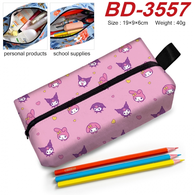 Sanrio Anime New Zipper Pen Bag Storage Bag Makeup Bag 19x9x6cm BD-3557