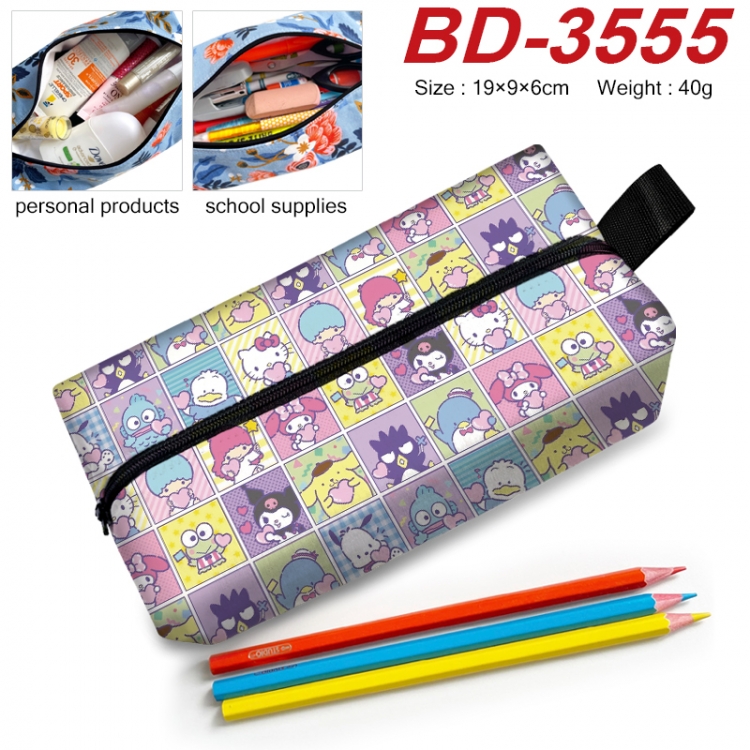Sanrio Anime New Zipper Pen Bag Storage Bag Makeup Bag 19x9x6cm BD-3555