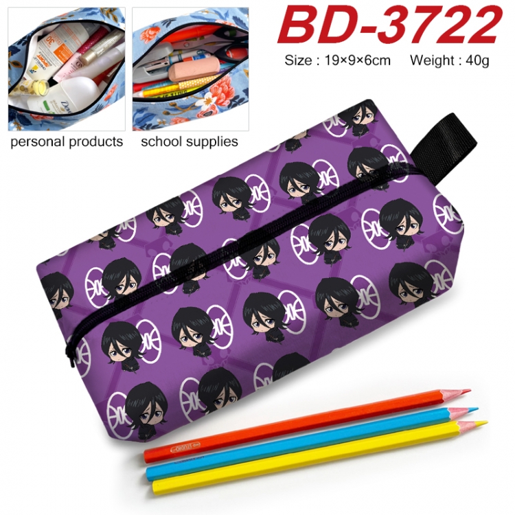 Bleach Anime New Zipper Pen Bag Storage Bag Makeup Bag 19x9x6cm  BD-3722