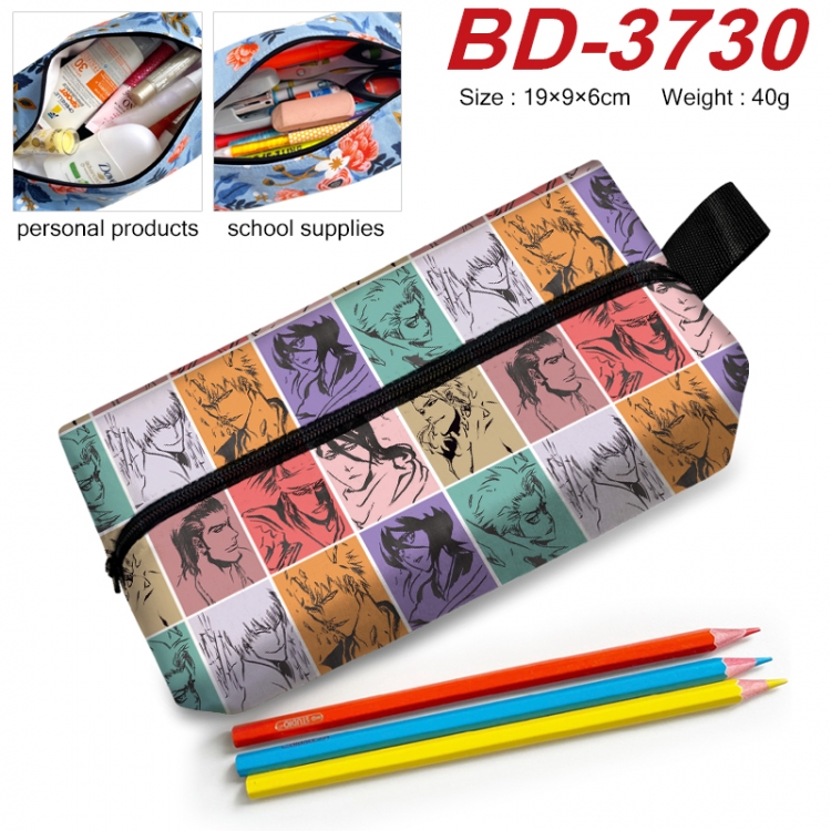 Bleach Anime New Zipper Pen Bag Storage Bag Makeup Bag 19x9x6cm  BD-3730