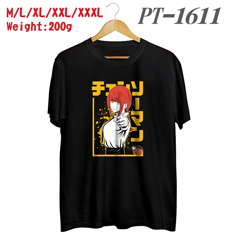 Chainsaw man Anime Cotton Color Book Print Short Sleeve T-Shirt from M to 3XL PT1611