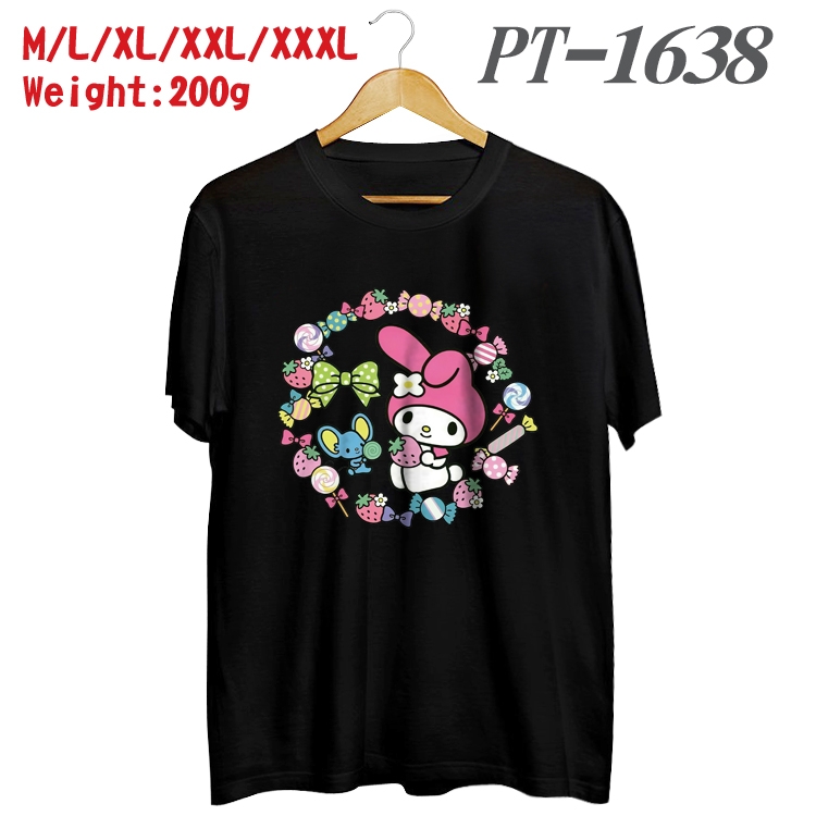 Sanrio Anime Cotton Color Book Print Short Sleeve T-Shirt from M to 3XL PT1638