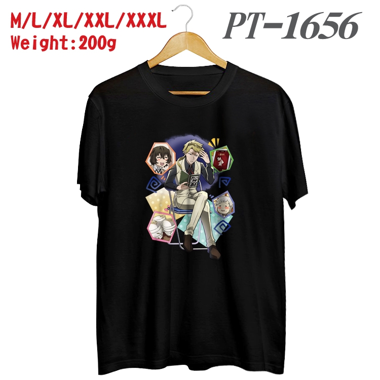 Bungo Stray Dogs Anime Cotton Color Book Print Short Sleeve T-Shirt from M to 3XL PT1656