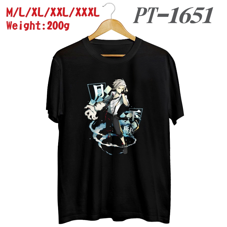 Bungo Stray Dogs Anime Cotton Color Book Print Short Sleeve T-Shirt from M to 3XL  PT1651