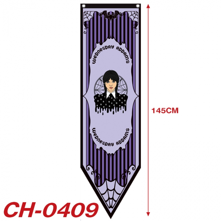 The Addams Family Anime Peripheral Full Color Printing Banner 40X145CM  CH-0409
