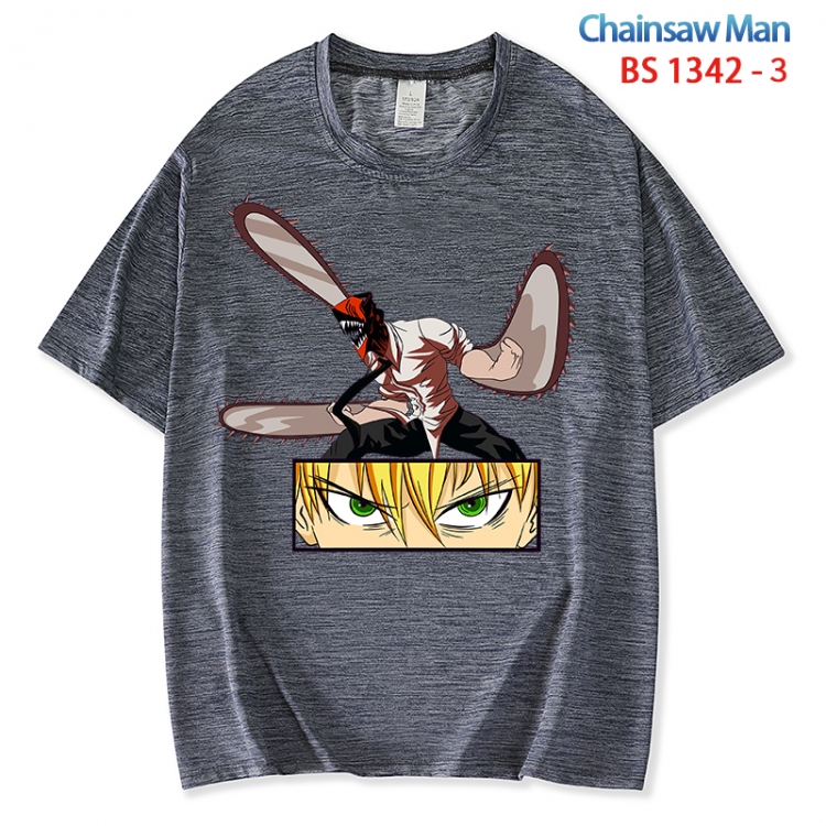 Chainsaw man  ice silk cotton loose and comfortable T-shirt from XS to 5XL  BS 1342 3