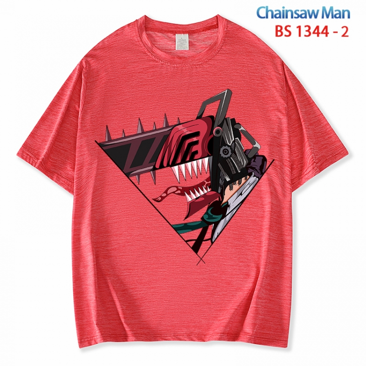 Chainsaw man  ice silk cotton loose and comfortable T-shirt from XS to 5XL  BS 1344 2