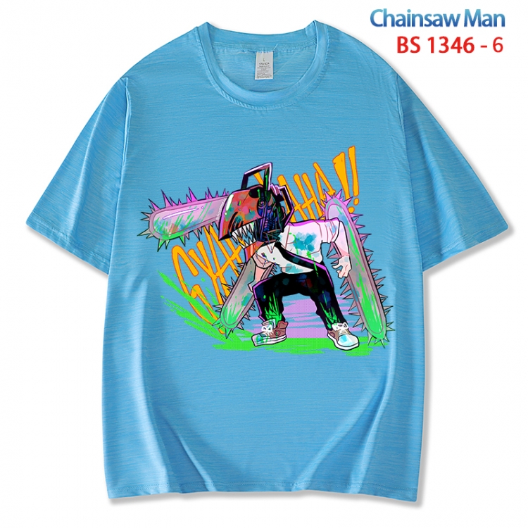 Chainsaw man  ice silk cotton loose and comfortable T-shirt from XS to 5XL  BS 1346 6