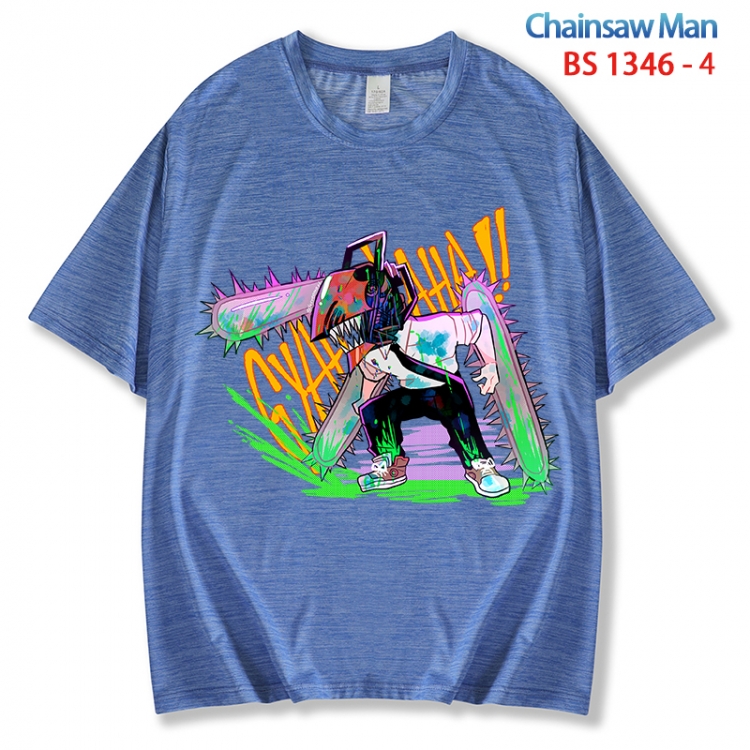 Chainsaw man  ice silk cotton loose and comfortable T-shirt from XS to 5XL  BS 1346 4