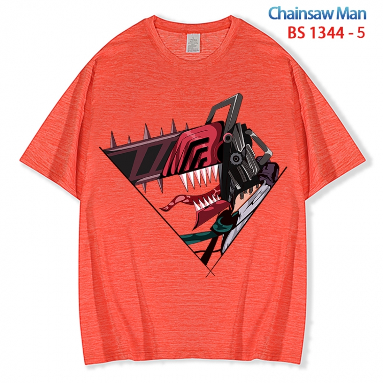 Chainsaw man  ice silk cotton loose and comfortable T-shirt from XS to 5XL BS 1344 5