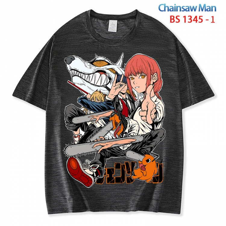 Chainsaw man  ice silk cotton loose and comfortable T-shirt from XS to 5XL BS 1345 1