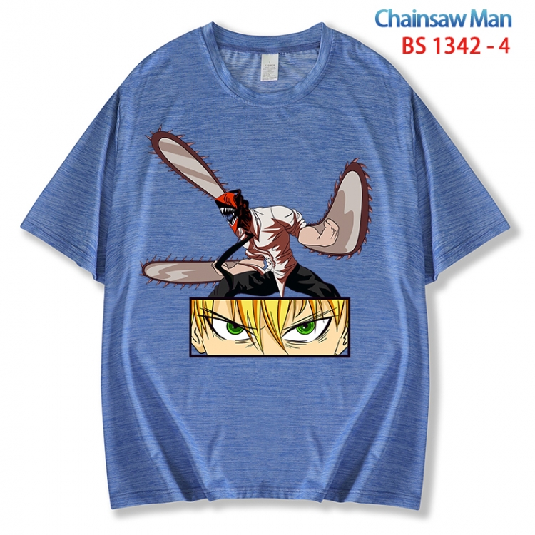 Chainsaw man  ice silk cotton loose and comfortable T-shirt from XS to 5XL BS 1342 4