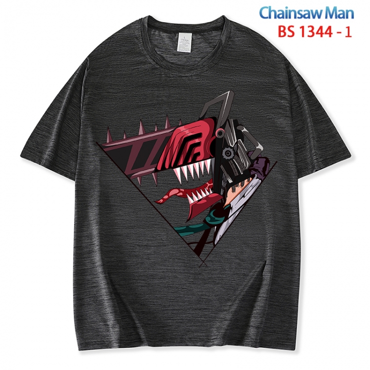 Chainsaw man  ice silk cotton loose and comfortable T-shirt from XS to 5XL  BS 1344 1