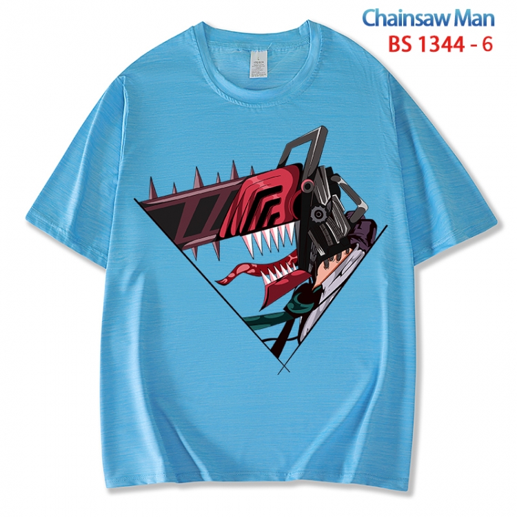 Chainsaw man  ice silk cotton loose and comfortable T-shirt from XS to 5XL  BS 1344 6