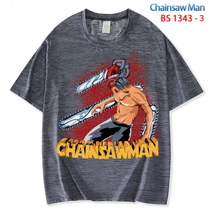 Chainsaw man  ice silk cotton loose and comfortable T-shirt from XS to 5XL BS 1343 3