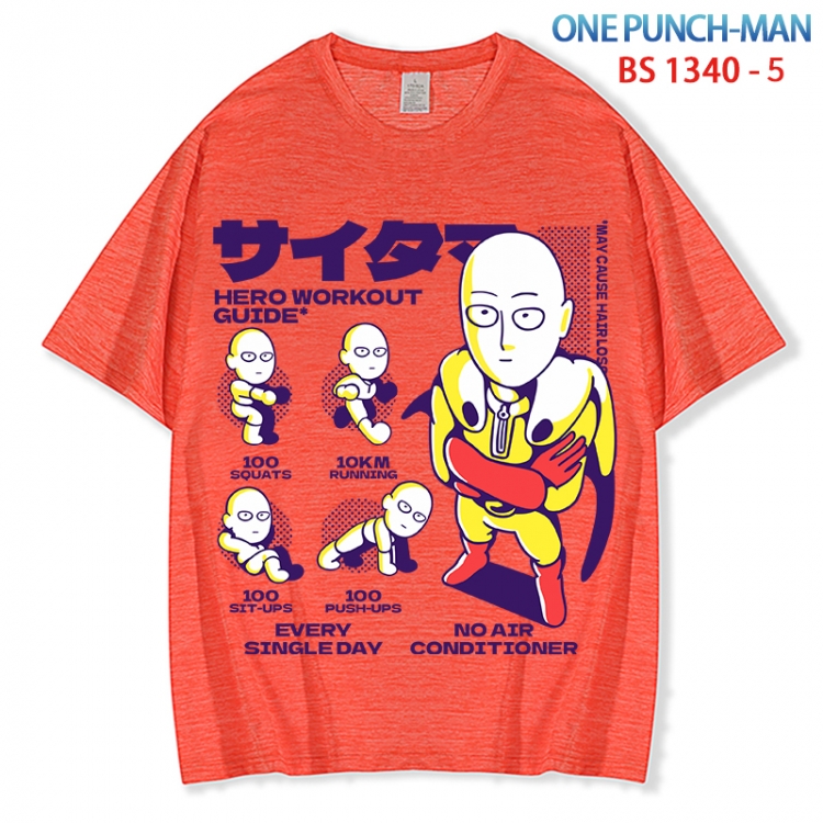 One Punch Man  ice silk cotton loose and comfortable T-shirt from XS to 5XL  BS 1340 5