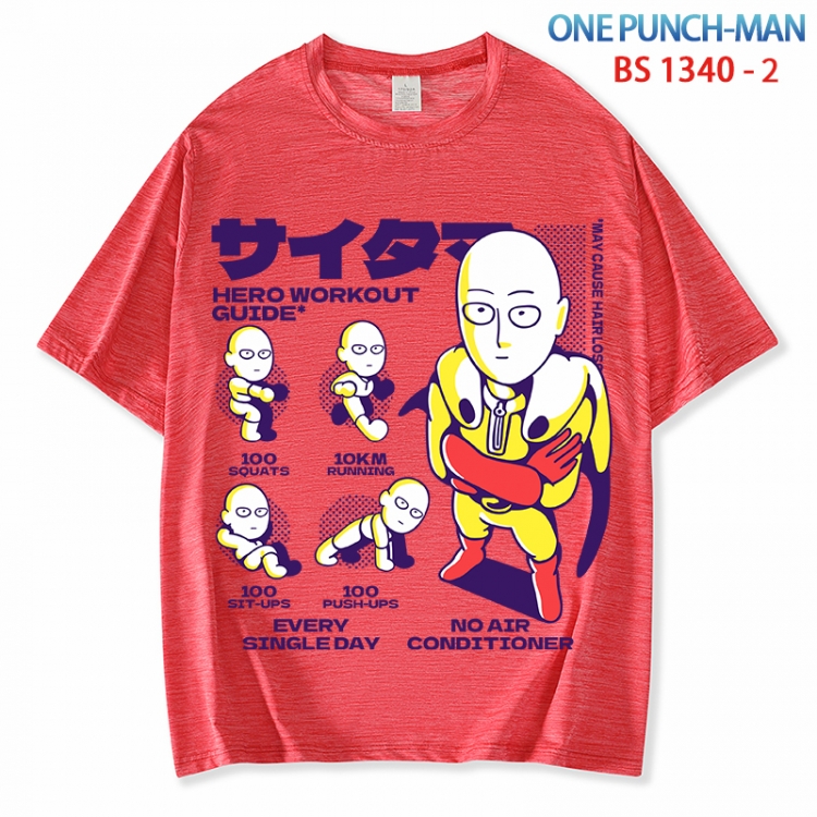 One Punch Man  ice silk cotton loose and comfortable T-shirt from XS to 5XL  BS 1340 2