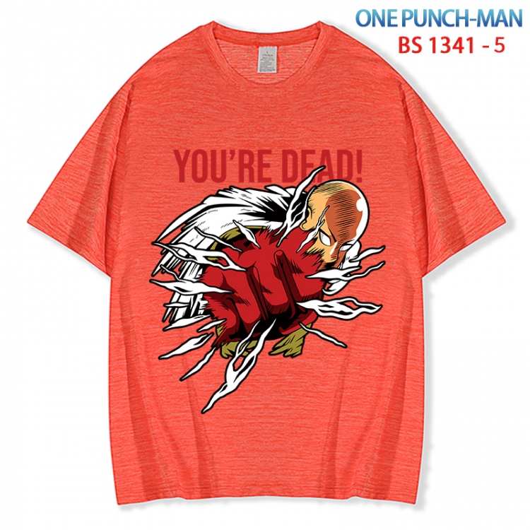 One Punch Man  ice silk cotton loose and comfortable T-shirt from XS to 5XL  BS 1341 5