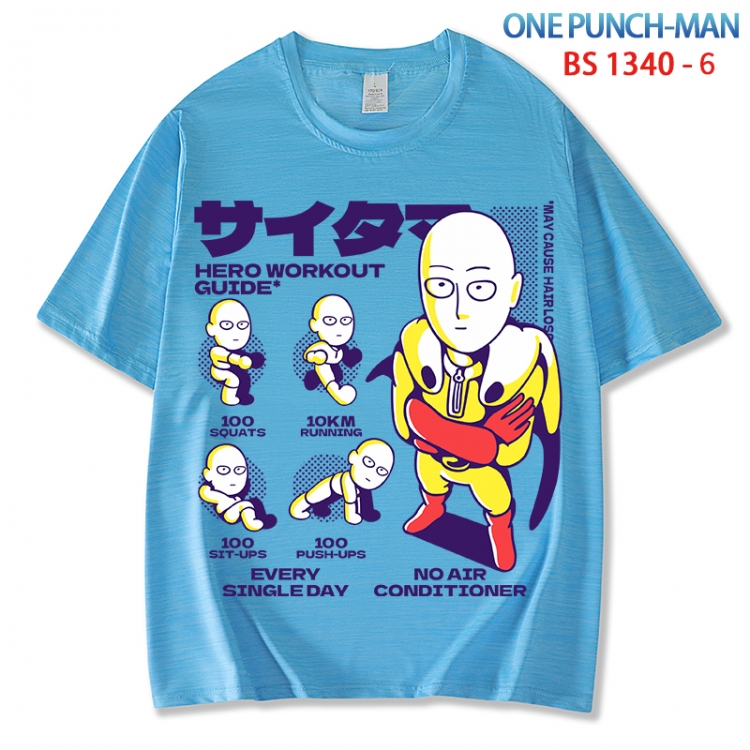 One Punch Man  ice silk cotton loose and comfortable T-shirt from XS to 5XL  BS 1340 6