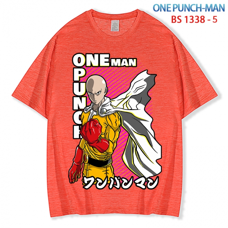 One Punch Man  ice silk cotton loose and comfortable T-shirt from XS to 5XL  BS 1338 5