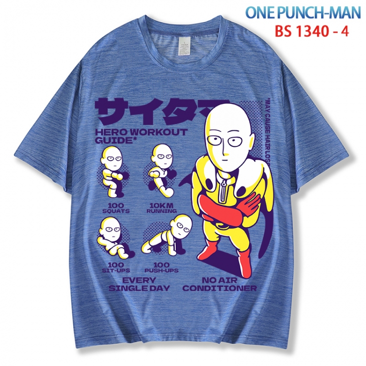 One Punch Man  ice silk cotton loose and comfortable T-shirt from XS to 5XL BS 1340 4