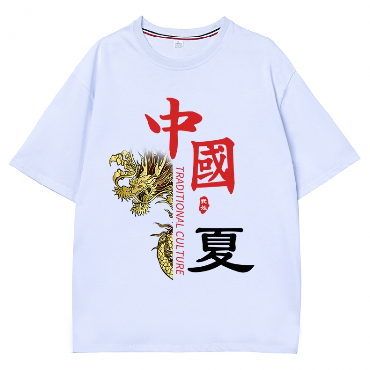 China-Chic Wind Anime Surrounding New Pure Cotton T-shirt from S to 4XL CMY-3111-1