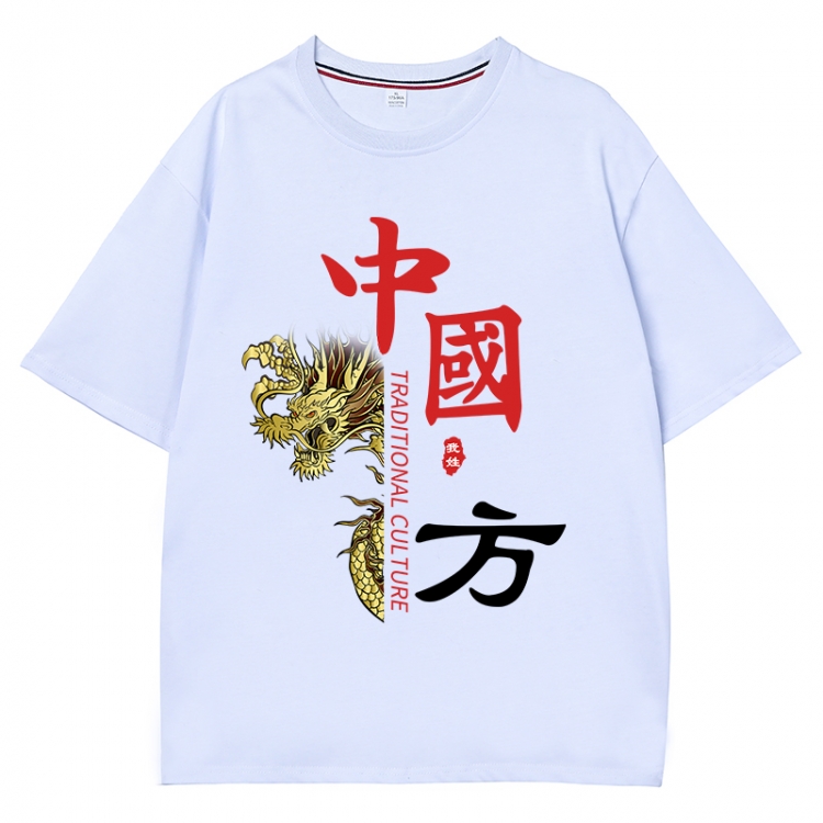 China-Chic Wind Anime Surrounding New Pure Cotton T-shirt from S to 4XL CMY-3125-1