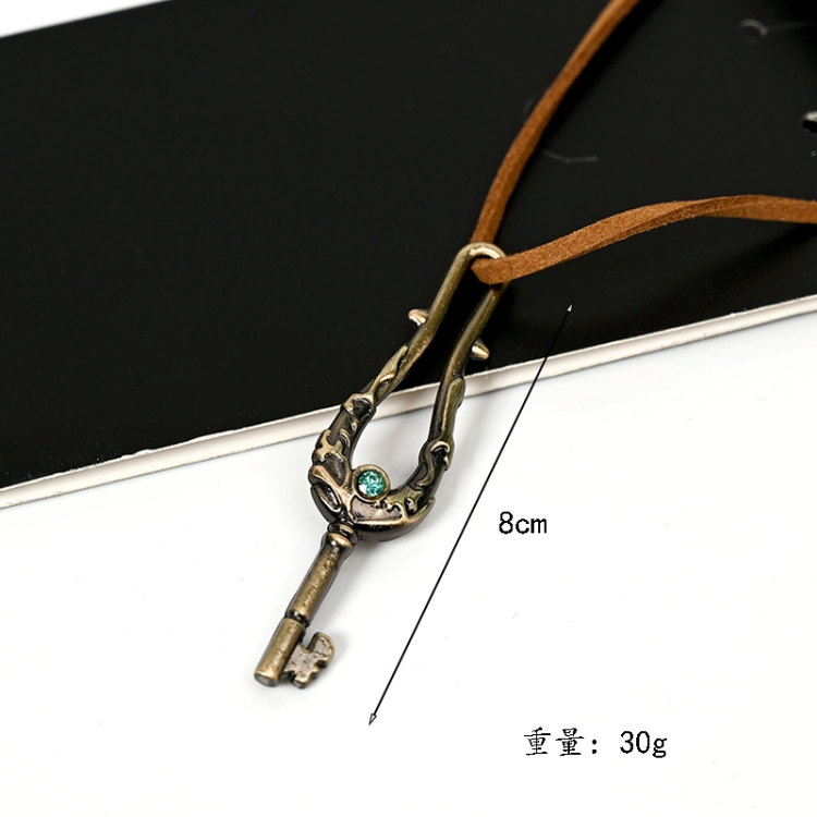 Tour of Bell and Bud Anime Surrounding Leather Rope Necklace Pendant  8CM  price for 5 pcs