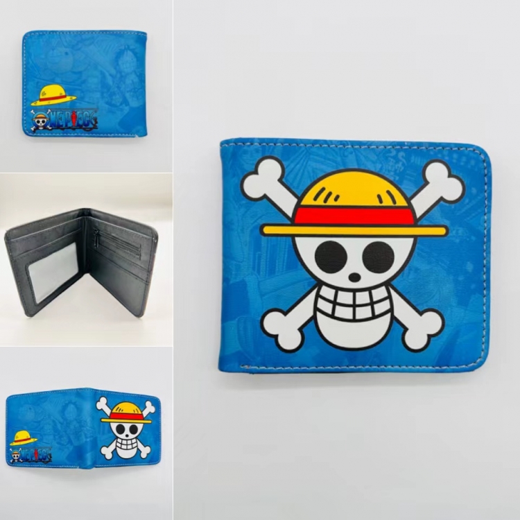 One Piece Full color  Two fold short card case wallet 11X9.5CM  5409