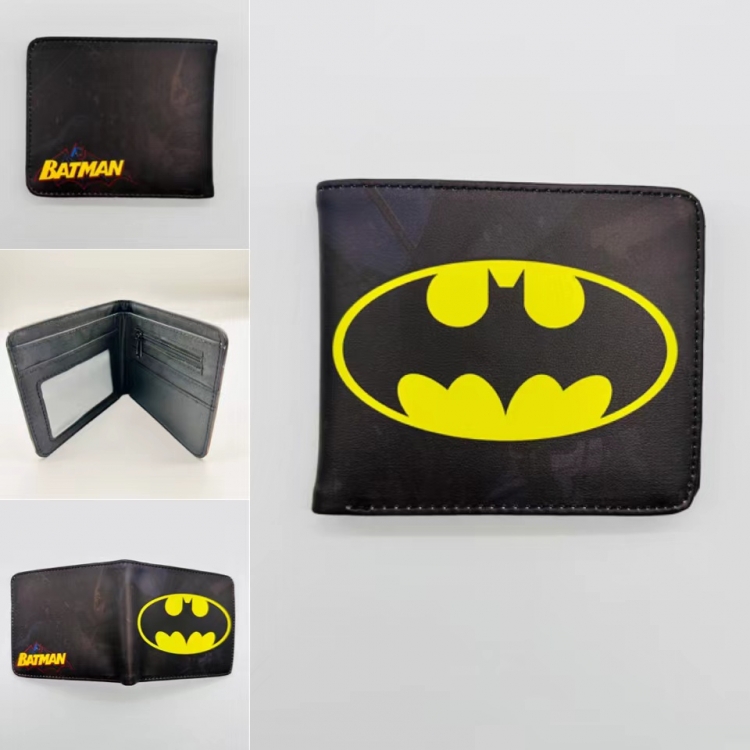 Batman Full color  Two fold short card case wallet 11X9.5CM  5502