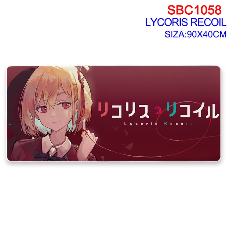 Lycoris Recoil Anime peripheral edge lock mouse pad 90X40CM SBC-1058-2