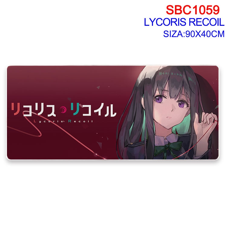 Lycoris Recoil Anime peripheral edge lock mouse pad 90X40CM SBC-1059-2