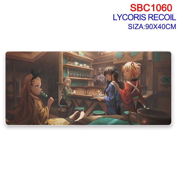 Lycoris Recoil Anime peripheral edge lock mouse pad 90X40CM SBC-1060-2